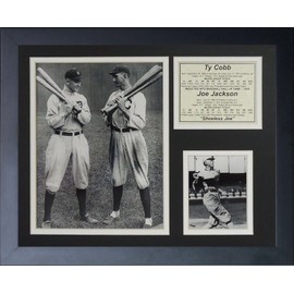 Legends Never Die "Joe Jackson and Ty Cobb Framed Photo Collage, 11 x 14-Inch