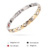 Women Men Stylish Titanium Steel Health Care Magnets Germanium Bracelet