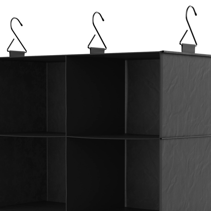 ClosetMaid 6-Shelf Fabric Hanging Closet Organizer with Garment Rod for