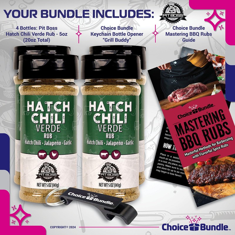 Pit Boss Hatch Chili Verde Premium Barbecue Mixed Seasoning Spice