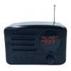 Maíz 3pzs Bocina Radio Bluetooth Vintage Recargable Usb Portatil