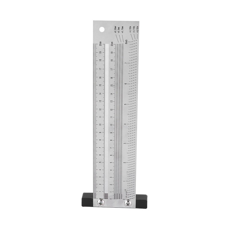 Ultra Precision Marking Ruler Stainless Steel Woodworking Scribing Ruler Gauging