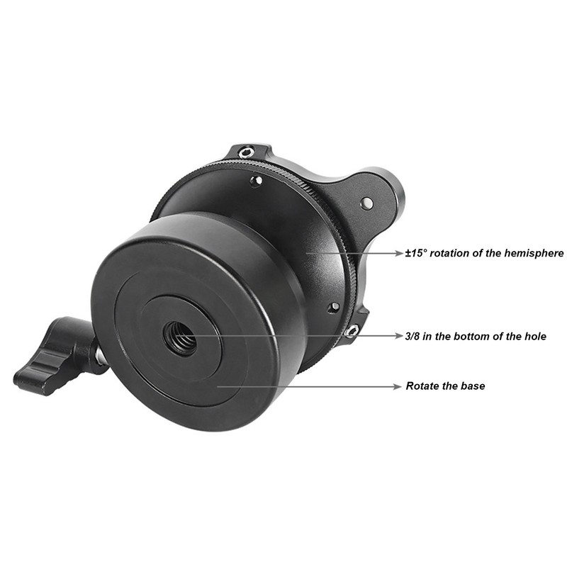 Tripod Head DY‑60N Tripod Leveling Base Leveler Adjusting Plate for