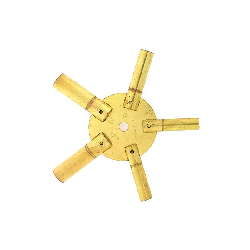Paylak UNIKEY-1E Even Sizes 5 Prong Universal Clock Key for