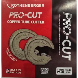 Rothenberger PRO-Cut Copper Tube Cutter 15MM & 22MM Twin Pack
