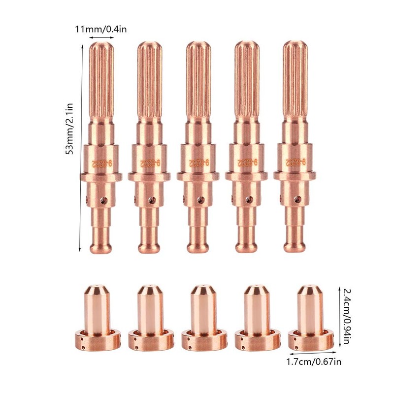 5pcs 9-8215 Electrode + 5 pcs 9-8210 Nozzle Tips Kit