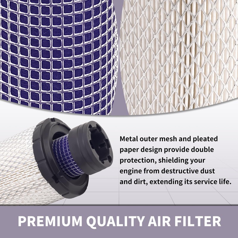 LSJWLY 2 Sets Air Filter for Kawasaki 11013-7044 & 11013-7045