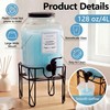 FillTouch 2 Pack 1 Gallon/128 oz Glass Laundry Detergent Dispenser,