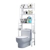 Organizer for narrow space use, crevice shelf, bathroom, bathroom Cabinet white 3 tier