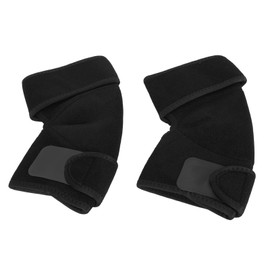 Tourmaline Heated Knee Brace Wrap Knee Support Far Infrared Knee Heating Pad Heated Knee Pad Built In Magnet for Stress Relief Black