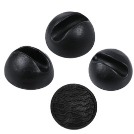 4Pcs Hairpin Leg Protector Feet, Fits for 3/8-1/2 Inch Chair & Table Black Rubber Round Chair Leg Caps Floor Protectors Non Slip Rubber Feet Caps Furniture Pads