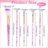 YBEATY 20 Pcs Glitter Crystal Makeup Brush Set Bling Concealer