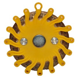 ECO Safety Lights LLC RPF16LM Yellow Rechargeable Portable 16 LED Power Flare Power-Markers Magnetic (Yellow)