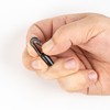 Plastic Carabiner Hooks, Pack of 12, in Black, for Diameter