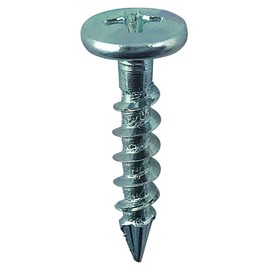 DAIDOHANT 10176878 Plastic Screws, Plastic, Unichrome (Nominal Diameter d) 3.8 x Length 19 x Head Diameter D 8 mm (Iron/Trivalent Unicro), Approximately 80 Pieces