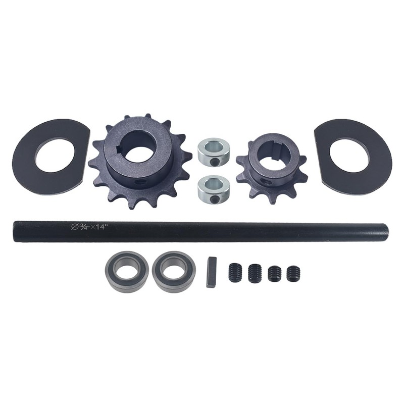 FUWTLP Jackshaft Go Kart Minibike Complete Jackshaft Kit 3/4" X