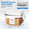 Euiaey Brown Sugar Container Airtight, Brown Sugar Keeper Storage Container