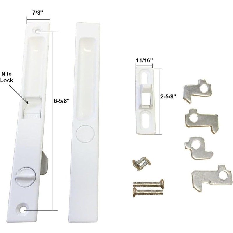 Wynn Hardware Premium Pan-Am Flush Mount Lock Set for Sliding