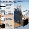 Morvat Golf Storage Bag Organizer, Fits Two Golf Bags, Metal