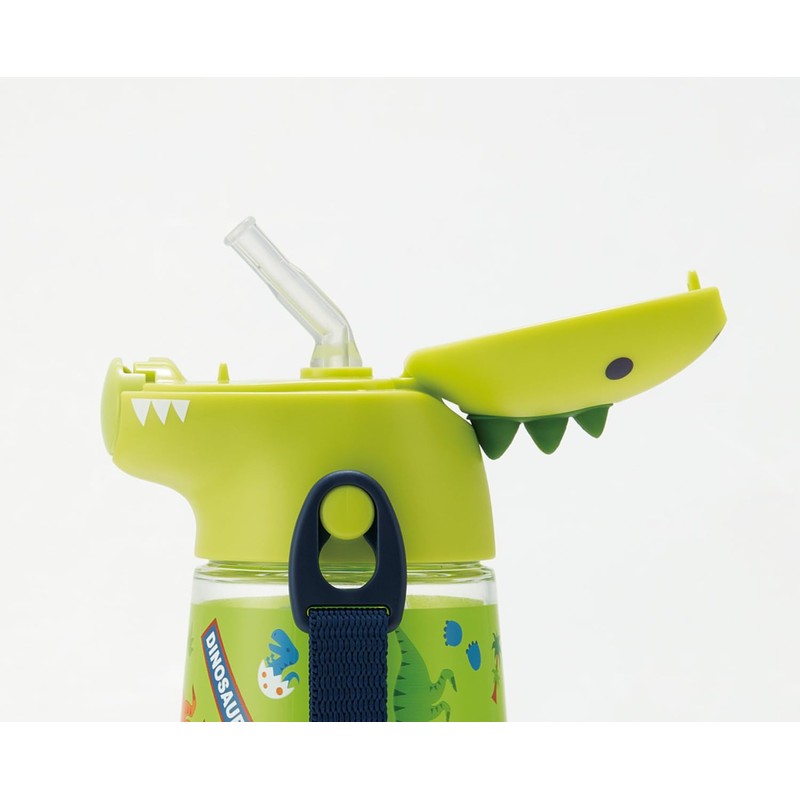 Skater PSHC4DK-A Die-Cut Water Bottle with Straw, 14.2 fl oz