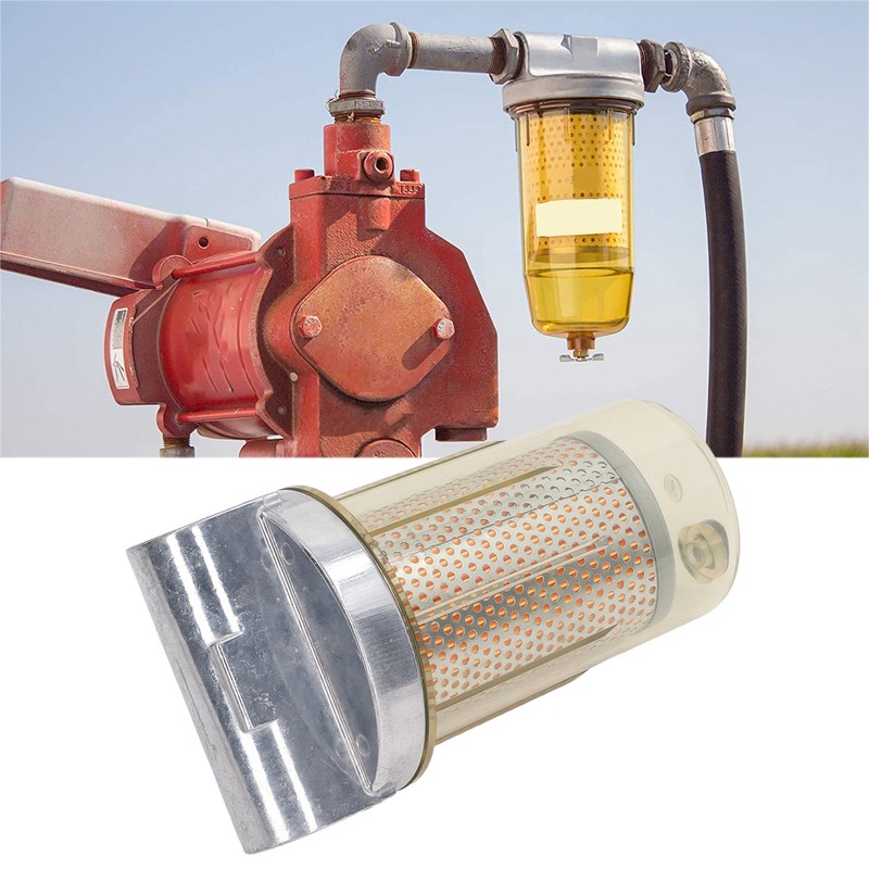 Fuel Filter Transparent 1.3in Fuel Dispenser Filter Filtering Accessory for