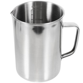 IMIKEYA Laboratory Beaker Kitchen Measuring Cup Beakers Beaker Cups Stainless Pitcher Ml Measuring Cup for Liquid Container for Flour Steaming Metal Kettle Stainless Steel Coffee