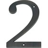 Distinctions 843242 4" Flush Mount Bronze House Number 2