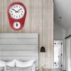 Fdit Wall Clock, Decorative Clock Red Kitchen Timer, Wall Decoration