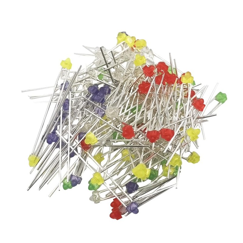 Cleiscry 100 Pieces 1.8 mm 5 Colours Each 20pcs Round