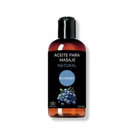 Aceite Para Masajes De Blueberry Alluem Relajante Hidratante, 120 ml