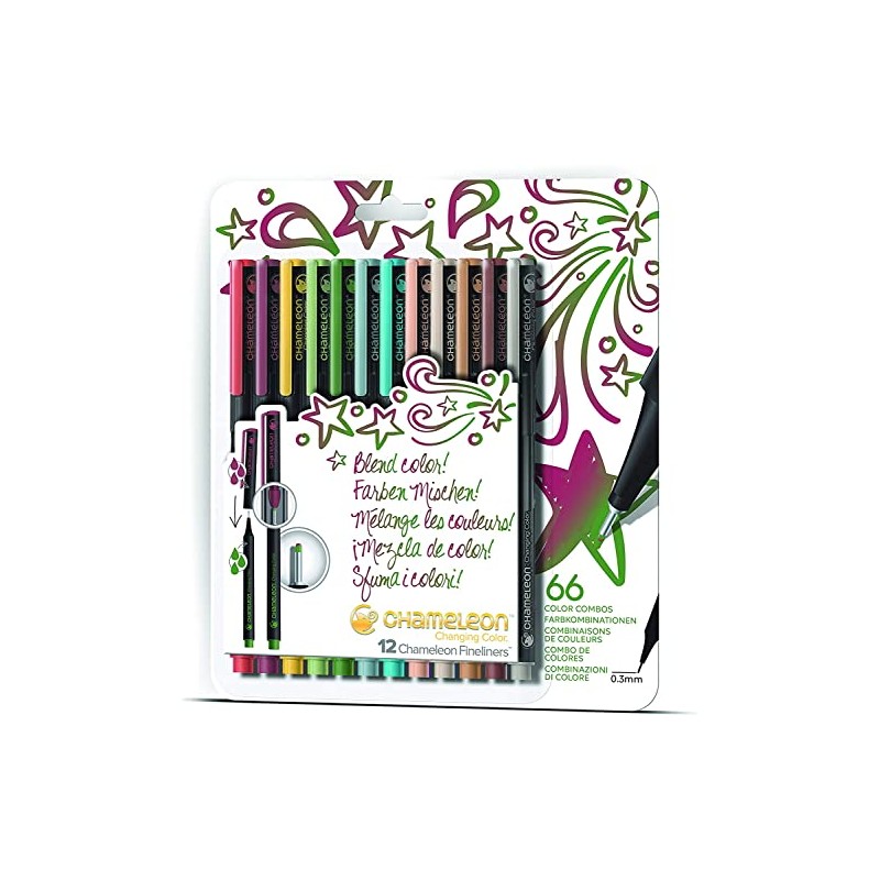 Chameleon Pen Blendwriter Designer 12 Piece Illustration Pen Set
