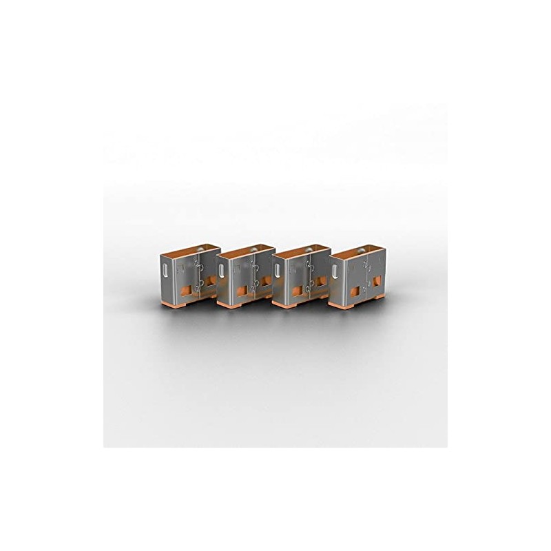 Lindy USB Port Blocker - Pack of 10 - Orange