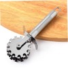 ABOOFAN 2pcs Stainless Steel Rolling Meat Tenderizer Needles with Ergonomic
