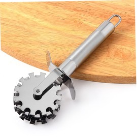 ABOOFAN 2pcs Stainless Steel Rolling Meat Tenderizer Needles with Ergonomic Handle for Beef Chicken Pork Kitchen Gadget for Tenderizing Crushing Garlic Nuts Walnut and Crab Shells