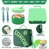 Aimsnk Kids Bento Lunch Box with 8oz Soup Thermo, Kids
