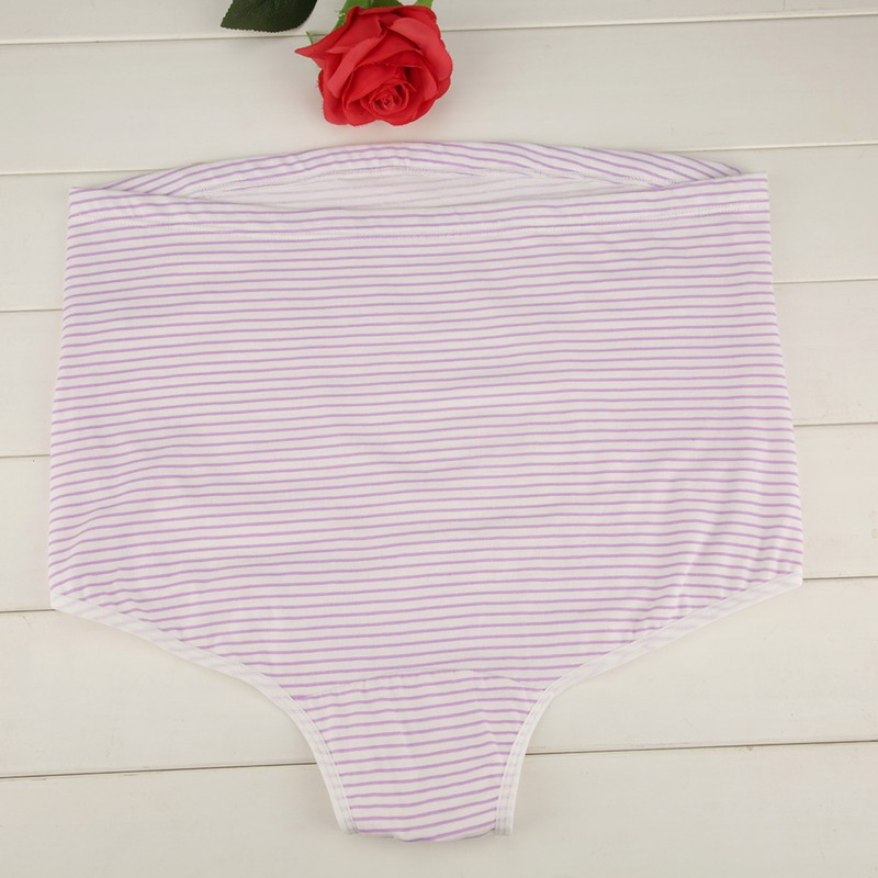 3PCS/Set Cotton Pregnant Women Underwear High Waist Breathable Maternity Panties(C