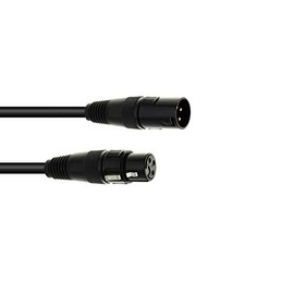 EUROLITE DMX Cable XLR 3-Pin 3 m Black High Quality DMX Cable