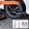 Scissor Car Jack 2 Ton (4409 lbs) Tire Changing Kit