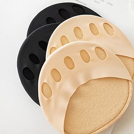 APMNIX Women's Toe Socks, Five Toe Socks, Black, Thin, Sweat Absorbent, Cushioned, For Summer, Anti-Slip, Toe Protector Socks, Breathable, 5 Pairs Set, C2 Black - 5 Pack