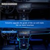 Car LED Interior Lighting, USB EL Wire Car 5 m