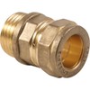 hep® 22mm Compression by 1/2" BSP Brass Male Iron Coupler