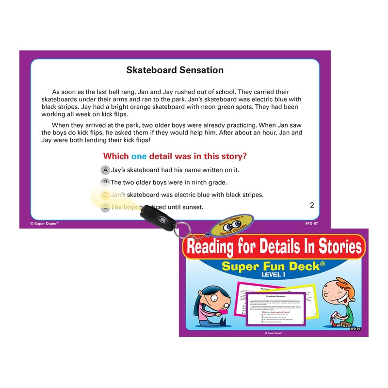 Super Duper Publications | Reading for Details in Stories Fun