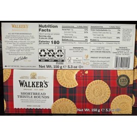 Walker's Shortbread Thistle Rounds 5.3oz 150g (2 Boxes)