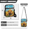 UOIMAG Cute Highland Cow Crossbody Bag for Women Small Zipper