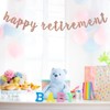 Rose Gold Happy Retirement Banner - Retirement Party Decorations/Retired Banner/Going