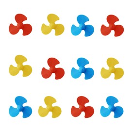 Three-Blade Propeller,Used in Scientific and Technological Small Production 2mm axis Closely Matched with 130 Motor 10 Piece Propeller Props Micro Propeller wurenji (Colour Mixture)