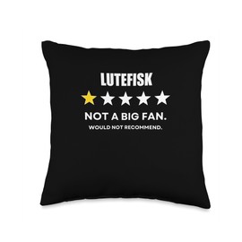 Lutefisk One Star Not a Big Fan, Wouldn't Recommend Throw Pillow
