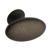 FURNIPART Furniture Knob Simple Width 60 mm Oval Die-Cast Zinc