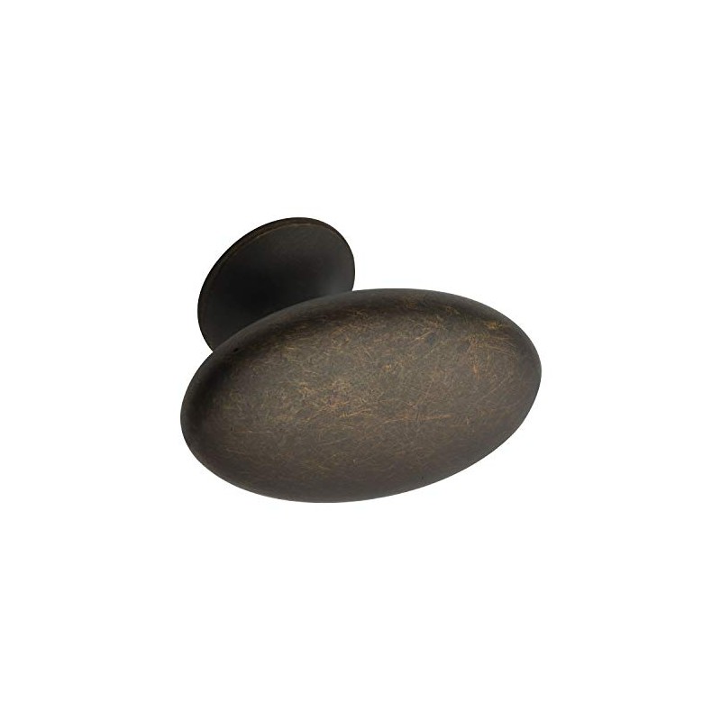 FURNIPART Furniture Knob Simple Width 60 mm Oval Die-Cast Zinc