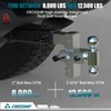 CROSSHIP Adjustable Trailer Hitch - Heavy Duty Aluminum Drop Drawbar
